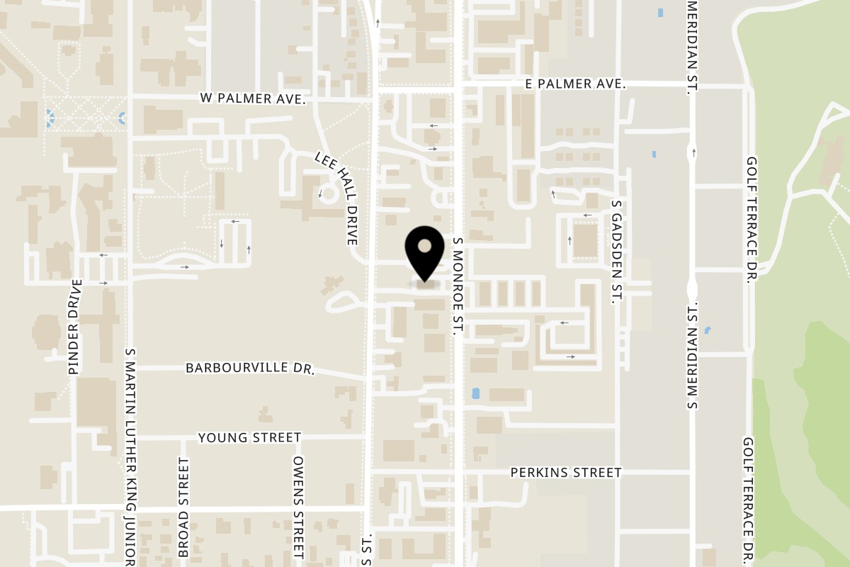 Map showing the location of Oh' Lemonade Inc on 1812 S Monroe St in Tallahassee